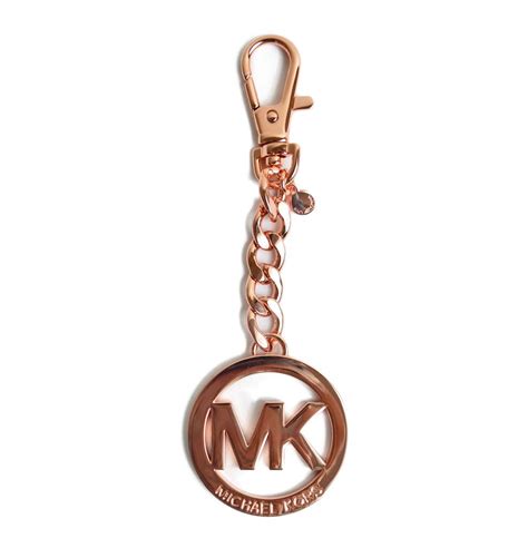 michael kors rose gold keyring|Michael Kors keychains for women.